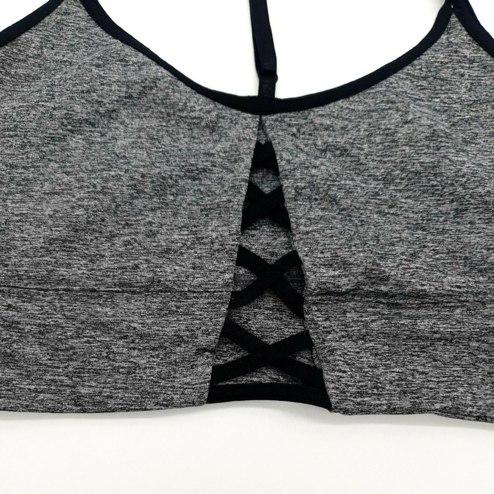 Unbranded Sports Bra Womens Stretch Open Front Laces 32" Bustline Adjustable - Picture 2 of 6